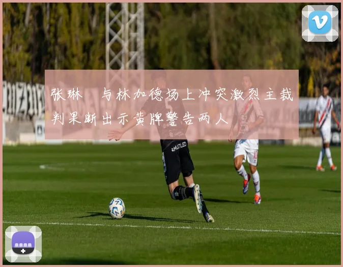 张琳芃与林加德场上冲突激烈主裁判果断出示黄牌警告两人